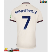 Camisa de Futebol West Ham United Crysencio Summerville #7 Equipamento Secundário 2025-26 Manga Curta
